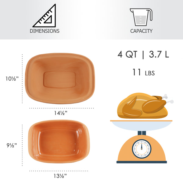 Reston Lloyd Eurita Clay Roaster 4 Quarts