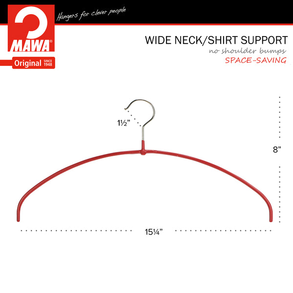 Reston Lloyd Euro Ultra Thin 40-PT Hanger New Red