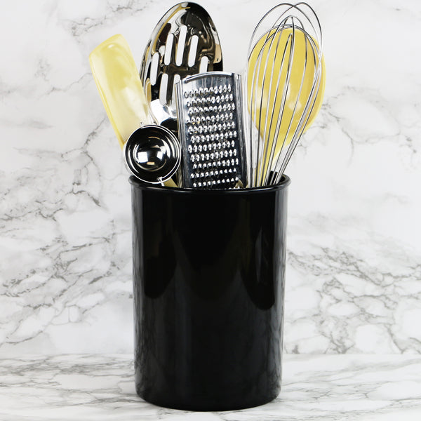 Reston Lloyd Large Plastic Utensil Holder Black