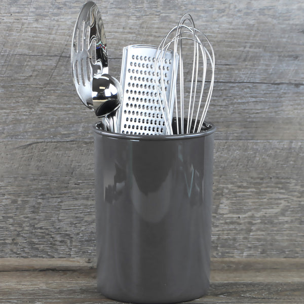 Reston Lloyd Large Plastic Utensil Holder Charcoal