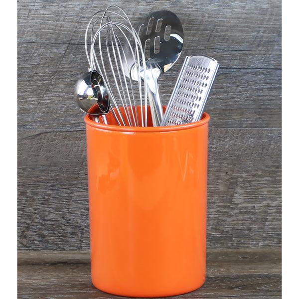 Reston Lloyd Large Plastic Utensil Holder Orange