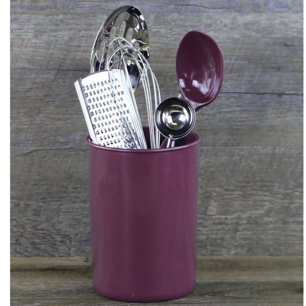 Reston Lloyd Large Plastic Utensil Holder Plum