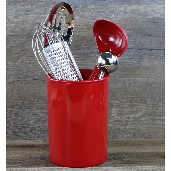 Reston Lloyd Large Plastic Utensil Holder Red