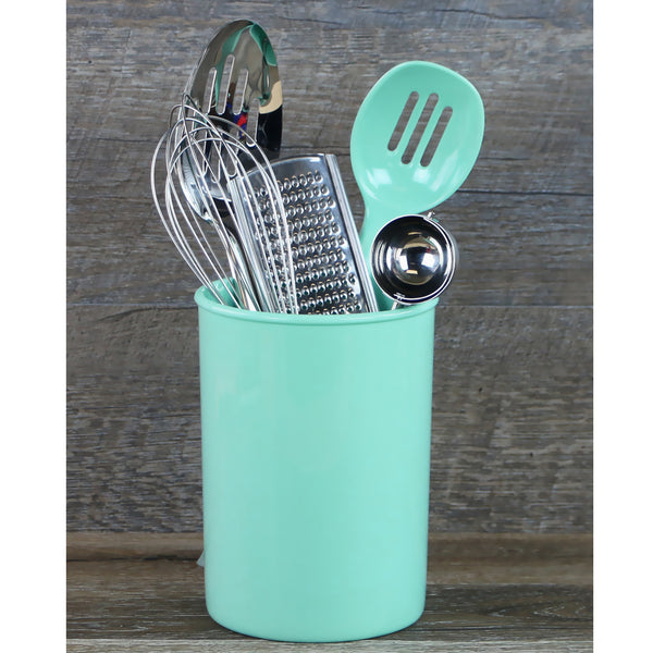 Reston Lloyd Large Plastic Utensil Holder Seafoam