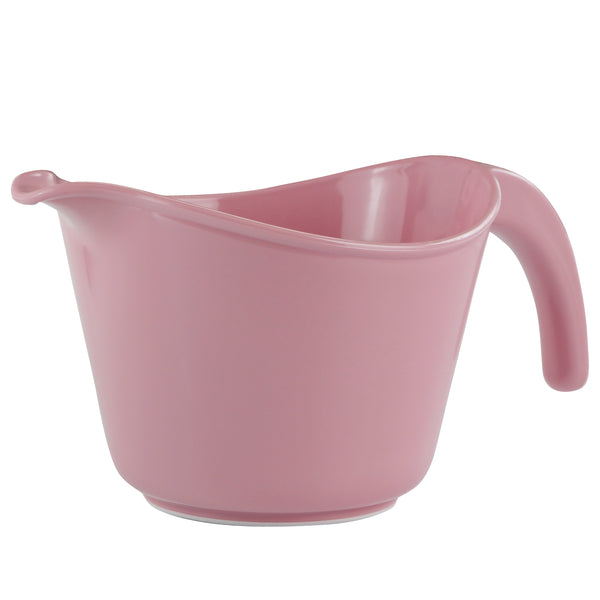 reston lloyd Reston Lloyd Melamine Batter Bowl with Pour Spout and Detachable Handle Pink