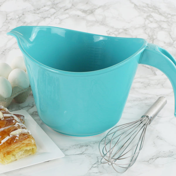 Reston Lloyd Reston Lloyd Melamine Batter Bowl With Pour Spout And Detachable Handle Turquoise