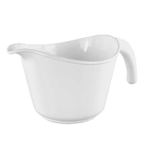 reston lloyd Reston Lloyd Melamine Batter Bowl with Pour Spout and Detachable Handle White