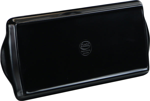 Reston Lloyd Reston Lloyd Melamine Plastic Tidbit Tray BPA-Free Food Safe Multipurpose Platter Serving Tray Bathroom/Table Organizer Black