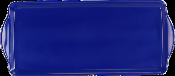 reston lloyd Reston Lloyd Melamine Plastic Tidbit Tray BPA-Free Food Safe Multipurpose Platter Serving Tray Bathroom/Table Organizer Indigo