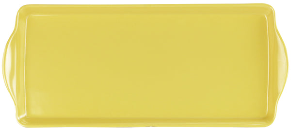 Reston Lloyd Reston Lloyd Melamine Plastic Tidbit Tray BPA-Free Food Safe Multipurpose Platter Serving Tray Bathroom/Table Organizer Lemon