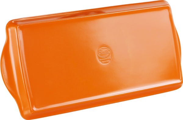 Reston Lloyd Reston Lloyd Melamine Plastic Tidbit Tray BPA-Free Food Safe Multipurpose Platter Serving Tray Bathroom/Table Organizer Orange