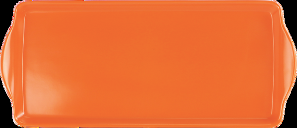 reston lloyd Reston Lloyd Melamine Plastic Tidbit Tray BPA-Free Food Safe Multipurpose Platter Serving Tray Bathroom/Table Organizer Orange