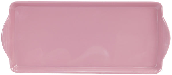 Reston Lloyd Reston Lloyd Melamine Plastic Tidbit Tray BPA-Free Food Safe Multipurpose Platter Serving Tray Bathroom/Table Organizer Pink