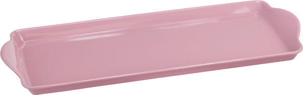 reston lloyd Reston Lloyd Melamine Plastic Tidbit Tray BPA-Free Food Safe Multipurpose Platter Serving Tray Bathroom/Table Organizer Pink