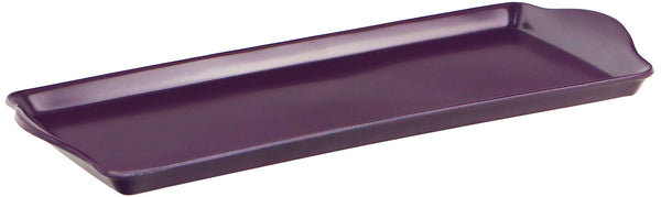 reston lloyd Reston Lloyd Melamine Plastic Tidbit Tray BPA-Free Food Safe Multipurpose Platter Serving Tray Bathroom/Table Organizer Plum