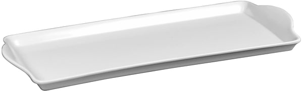 reston lloyd Reston Lloyd Melamine Plastic Tidbit Tray BPA-Free Food Safe Multipurpose Platter Serving Tray Bathroom/Table Organizer White