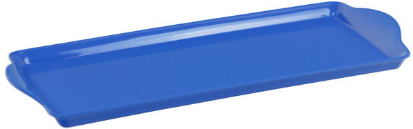 reston lloyd Reston Lloyd Melamine Plastic Tidbit Tray BPA-Free Food Safe Multipurpose Platter Serving Tray Bathroom/Table Organizer Azure