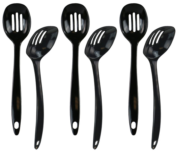 Reston Lloyd Melamine Slotted Spoon Black