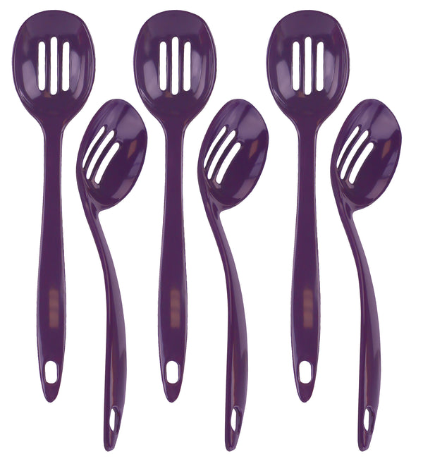 Reston Lloyd Melamine Slotted Spoon Plum