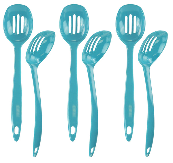 Reston Lloyd Melamine Slotted Spoon Turquoise