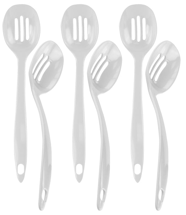 Reston Lloyd Melamine Slotted Spoon White