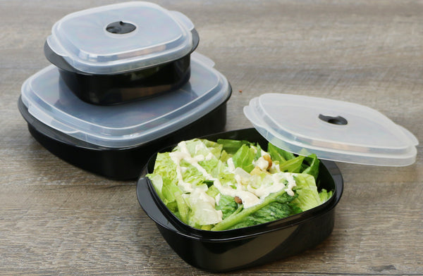 Reston Lloyd Microwave Cookware & Storage Set Black