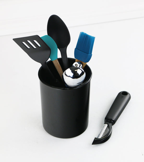 Reston Lloyd Mini Plastic Utensil Holder Black