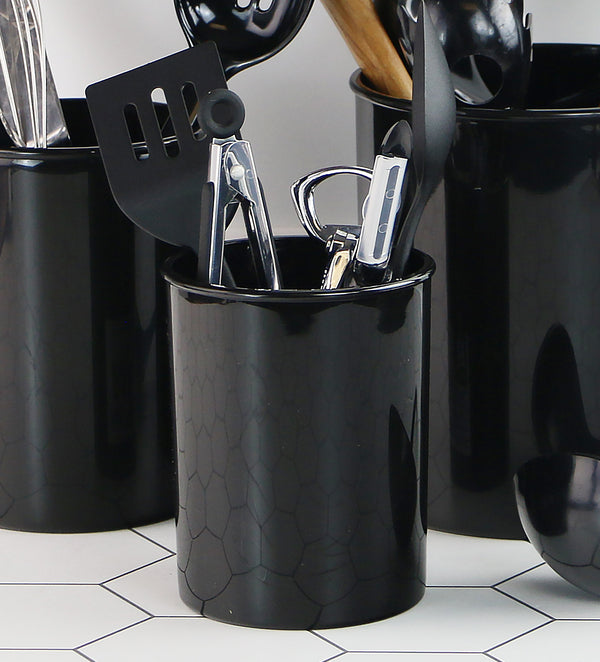 Reston Lloyd Mini Plastic Utensil Holder Black