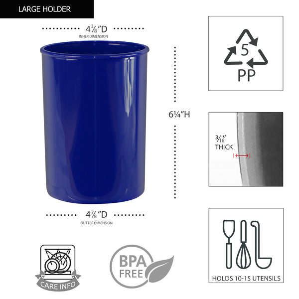 Reston Lloyd Mini Plastic Utensil Holder Indigo