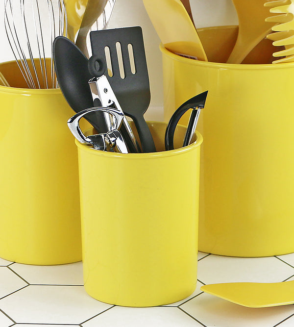 Reston Lloyd Mini Plastic Utensil Holder Lemon