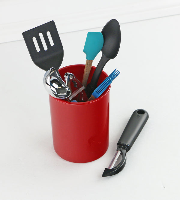 Reston Lloyd Mini Plastic Utensil Holder Red