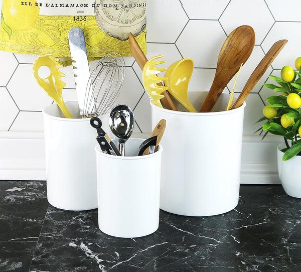 Reston Lloyd Mini Plastic Utensil Holder White