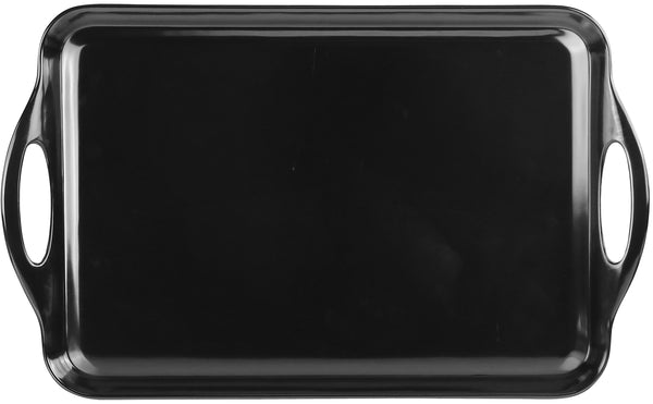 Reston Lloyd Reston Lloyd Multi-Purpose 18" Rectangle Melamine Plastic Handled Tray Black