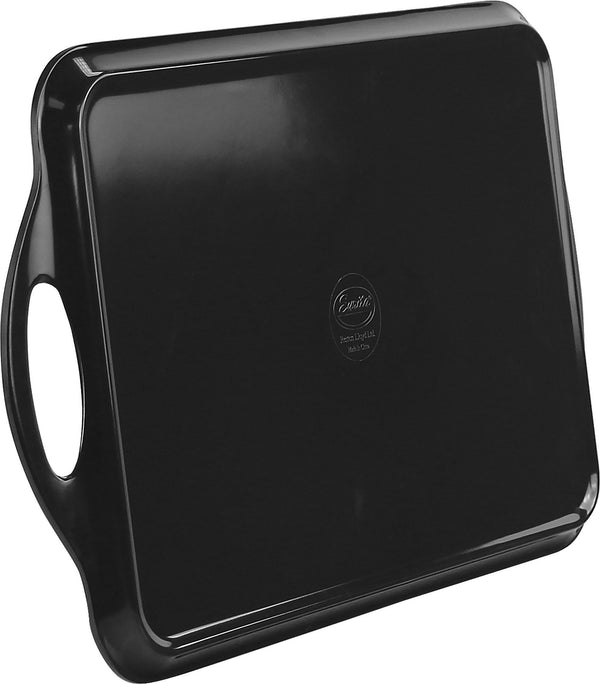 Reston Lloyd Reston Lloyd Multi-Purpose 18" Rectangle Melamine Plastic Handled Tray Black