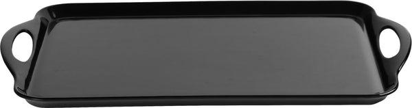 Reston Lloyd Reston Lloyd Multi-Purpose 18" Rectangle Melamine Plastic Handled Tray Black