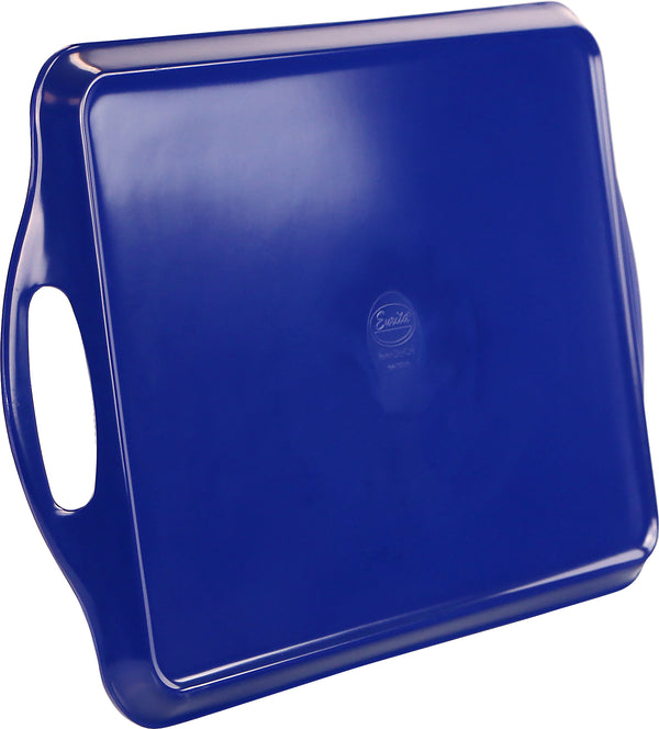 Reston Lloyd Reston Lloyd Multi-Purpose 18" Rectangle Melamine Plastic Handled Tray Indigo