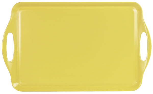 Reston Lloyd Reston Lloyd Multi-Purpose 18" Rectangle Melamine Plastic Handled Tray Lemon