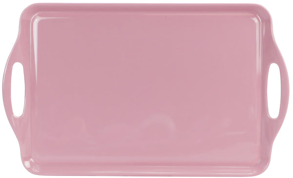 Reston Lloyd Reston Lloyd Multi-Purpose 18" Rectangle Melamine Plastic Handled Tray Pink
