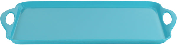 Reston Lloyd Reston Lloyd Multi-Purpose 18" Rectangle Melamine Plastic Handled Tray Turquoise
