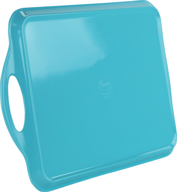 Reston Lloyd Reston Lloyd Multi-Purpose 18" Rectangle Melamine Plastic Handled Tray Turquoise