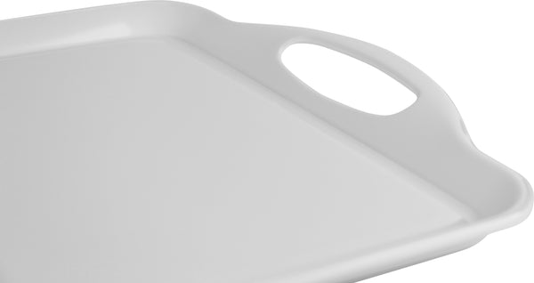 Reston Lloyd Reston Lloyd Multi-Purpose 18" Rectangle Melamine Plastic Handled Tray White