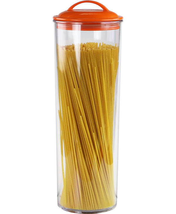 reston lloyd Reston Lloyd Spaghetti/Pasta Acrylic Canister with Air Tight Lid - Orange