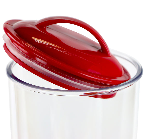 Reston Lloyd Reston Lloyd Spaghetti/Pasta Acrylic Canister With Air Tight Lid - Red