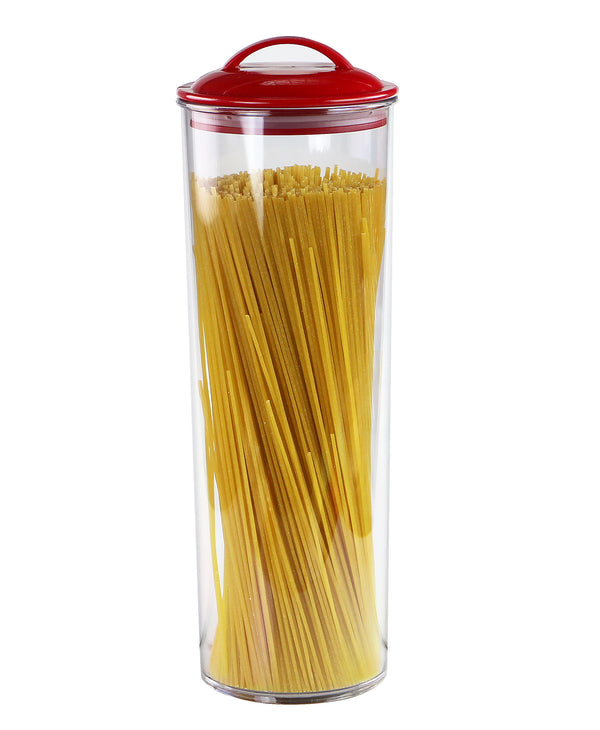 reston lloyd Reston Lloyd Spaghetti/Pasta Acrylic Canister with Air Tight Lid - Red