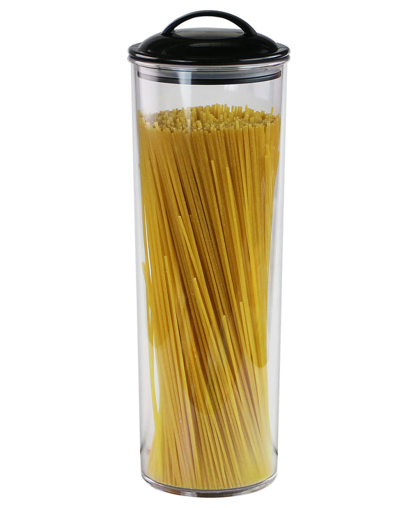 reston lloyd Reston Lloyd Spaghetti/Pasta Acrylic Canister with Air Tight Lid - Black