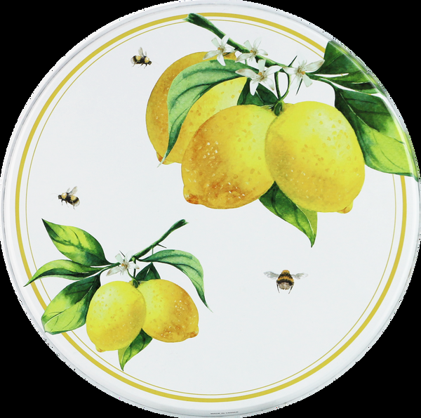 Reston Lloyd Tin Burner Cover Set Fresh Lemons