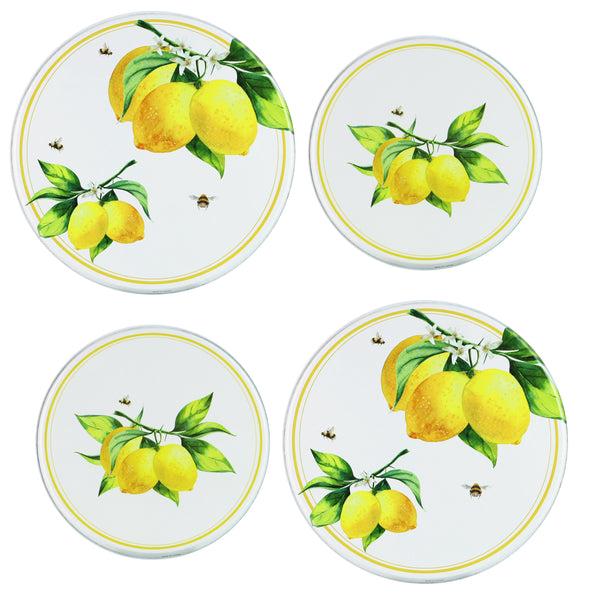 reston lloyd Tin Burner Cover Set Fresh Lemons