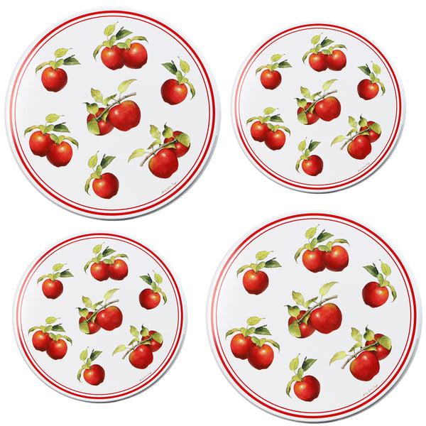 reston lloyd Tin Burner Cover Set Heirloom Apple