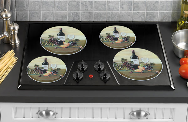 Reston Lloyd Tin Burner Cover Set Wine & Vine