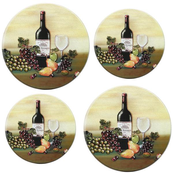 reston lloyd Tin Burner Cover Set Wine & Vine